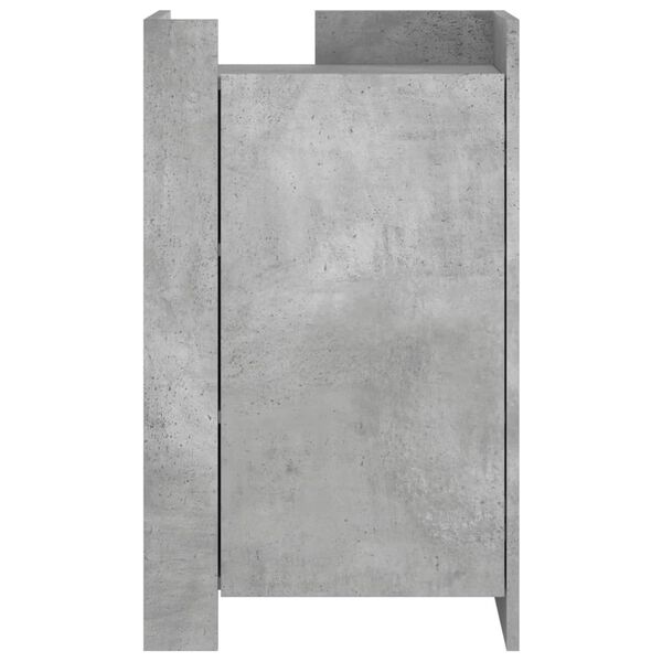 vidaXL Buffet gris béton 45x35x75 cm Bois d'ingénierie