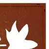 vidaXL D&eacute;coration murale jardin 105x55 cm acier corten design feuille
