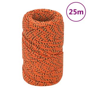 vidaXL Corde de bateau Orange 2 mm 25 m Polypropyl&egrave;ne