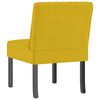 vidaXL Fauteuil sans accoudoirs jaune velours