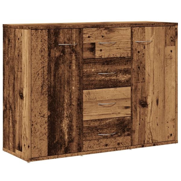 vidaXL Buffet vieux bois 88x30x64 cm bois d'ing&eacute;nierie
