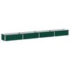 vidaXL Jardin sur&eacute;lev&eacute; Vert 320 x 40 x 24 cm acier lamin&eacute; &agrave; froid