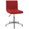 vidaXL Chaises &agrave; manger pivotantes lot de 2 rouge bordeaux velours