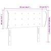 vidaXL T&ecirc;te de lit avec oreilles Cr&egrave;me 93x23x78/88 cm Similicuir