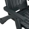 vidaXL Chaise longue pliable polypropylène vert