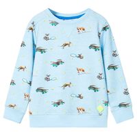 Sweatshirt pour enfants mélange bleu clair 92