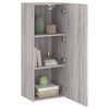 vidaXL Meuble TV mural sonoma gris 40,5x30x102 cm bois d'ing&eacute;nierie