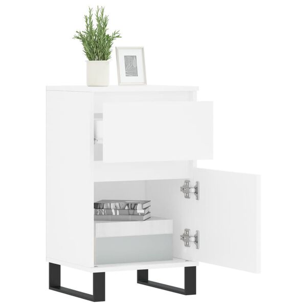vidaXL Buffet blanc 40x35x70 cm bois d&rsquo;ing&eacute;nierie