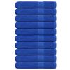 vidaXL Serviettes de sauna FROGN 10 pcs bleu 80x200 cm 360 g/m&sup2;