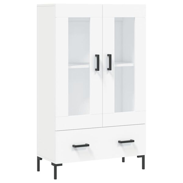 vidaXL Buffet haut blanc 69,5x31x115 cm bois d'ing&eacute;nierie