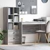 vidaXL Bureau avec tiroir 2 pcs Gris Sonoma