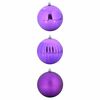 vidaXL Ensemble de Boules de Noël 3 pcs Lilas Plastique