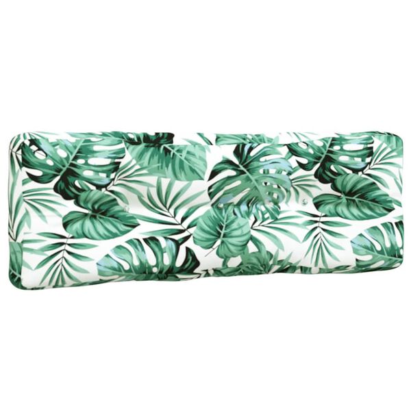 vidaXL Coussins de palette lot de 5 motif de feuilles tissu
