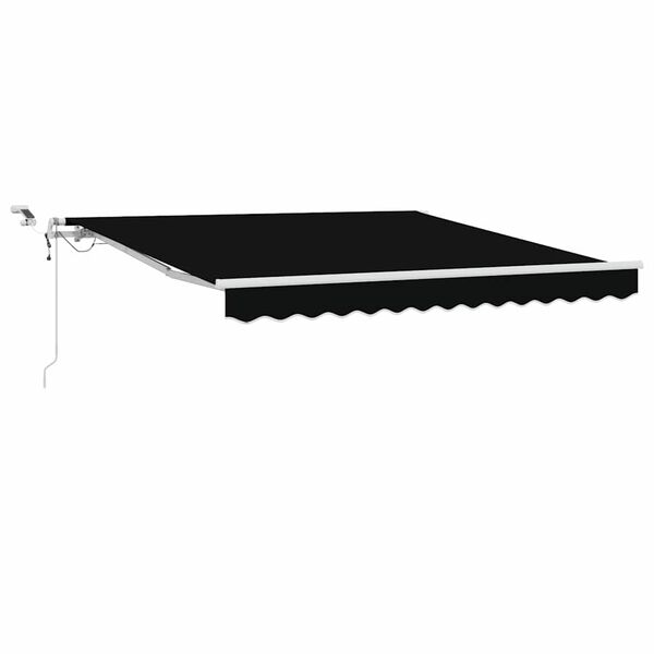 vidaXL Auvent R&eacute;tractable Noir 300 x 250 cm Polyester et m&eacute;tal