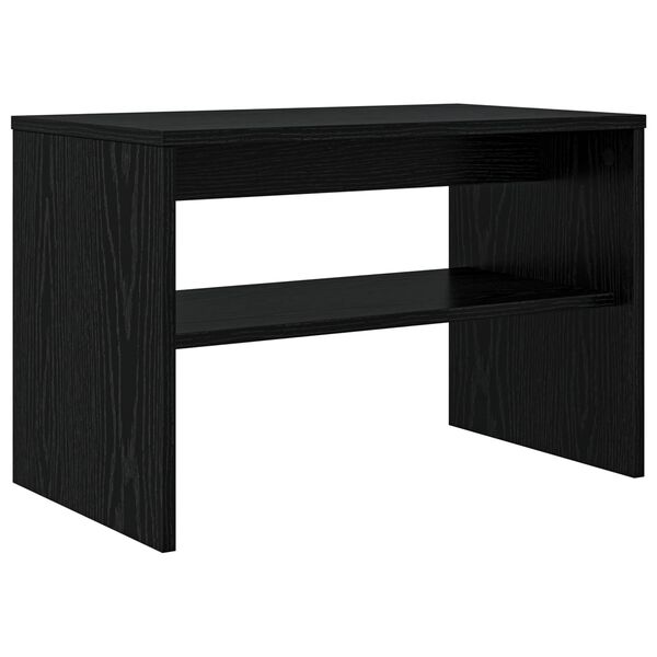 vidaXL Meuble TV Ch&ecirc;ne noir 60 x 35 x 40 cm Bois d'ing&eacute;nierie