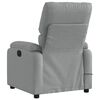 vidaXL Fauteuil de massage inclinable gris clair tissu