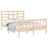 vidaXL Cadre de lit sans matelas bois massif 120x190 cm