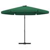 vidaXL Parasol d'ext&eacute;rieur avec m&acirc;t en acier 300 cm vert