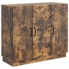 vidaXL Buffet Ch&ecirc;ne fum&eacute; 89 x 34,5 x 77 cm Bois d'ing&eacute;nierie