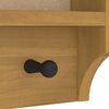 vidaXL Porte-manteau mural SANDNES 87x12x35 cm bois massif pin