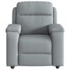 vidaXL Fauteuil de massage inclinable Gris clair Tissu