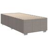 vidaXL Sommier &agrave; lattes de lit avec matelas Taupe 90x190 cm Tissu