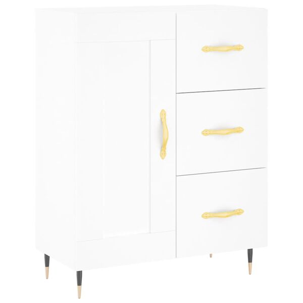 vidaXL Buffet blanc 69,5x34x90 cm bois d'ing&eacute;nierie