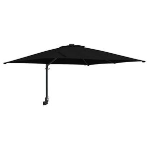 vidaXL Parasol de jardin Noir 248,5 x 247,5 x 160 cm