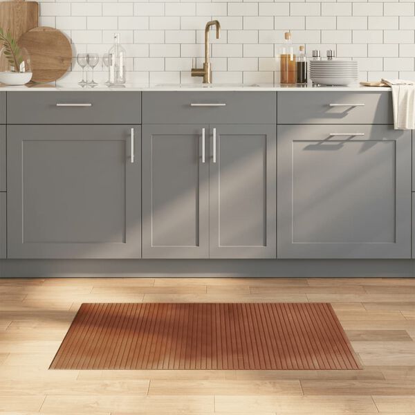 vidaXL Tapis rectangulaire marron 60x100 cm bambou