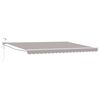 vidaXL Auvent r&eacute;tractable &eacute;lectrique Gris clair 4,5 &times; 3 m