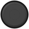 vidaXL Plateau &agrave; fleurs rond 24 pcs Noir &Oslash; 23,5 x 2,5 cm Plastique