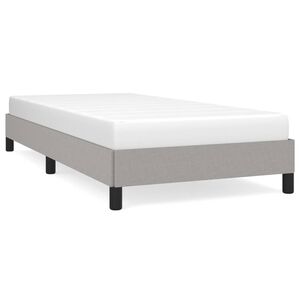 vidaXL Cadre de lit sans matelas gris clair 80x200 cm tissu