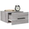 vidaXL Table de chevet murale sonoma gris 35x35x20 cm