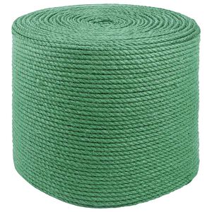 vidaXL Corde en Jute 8 mm Vert Jute 100% Tossa