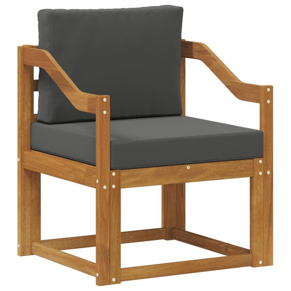 vidaXL Canap&eacute; d&rsquo;ext&eacute;rieur Bois d'acacia massif et polyester Naturel