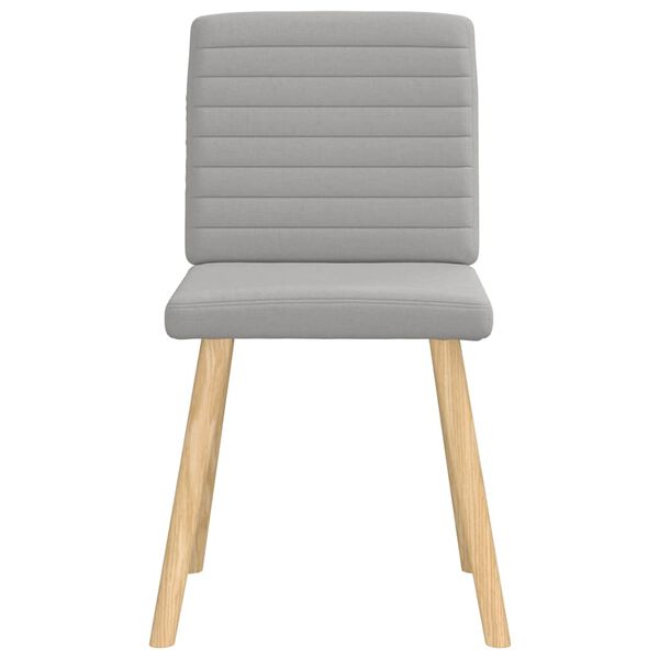 vidaXL Chaises &agrave; manger lot de 6 gris nuage tissu