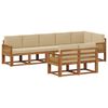 vidaXL Ensemble de canap&eacute;s d'ext&eacute;rieur 8 pcs Naturel et Beige