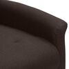 vidaXL Fauteuil inclinable Marron fonc&eacute; Tissu