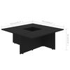 vidaXL Table basse Noir 79,5x79,5x30 cm bois d'ingénierie