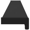 vidaXL Appui de fen&ecirc;tre Noir avec grain de bois 140 x 10 x 4,5 cm PVC