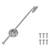 vidaXL Charni&egrave;re &agrave; tige de traction 12 pcs Argent&eacute; 190 mm M&eacute;tал