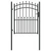 vidaXL Portail de cl&ocirc;ture avec pointes EMMEN 104 x 117 cm