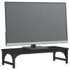 vidaXL Support de moniteur noir 55x23x14 cm bois d'ing&eacute;nierie