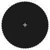 vidaXL Tapis de saut Tissu Noir pour trampoline rond de 3,66 m