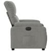 vidaXL Fauteuil inclinable électrique gris clair tissu microfibre