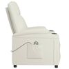vidaXL Fauteuil Blanc cr&egrave;me Similicuir