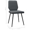 vidaXL Chaises &agrave; manger lot de 2 gris fonc&eacute; tissu