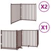 vidaXL Barri&egrave;re pour chien porte pliable 8 panneaux bois de peuplier