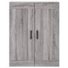 vidaXL Buffet haut Sonoma gris 69,5x34x180 cm Bois d'ing&eacute;nierie