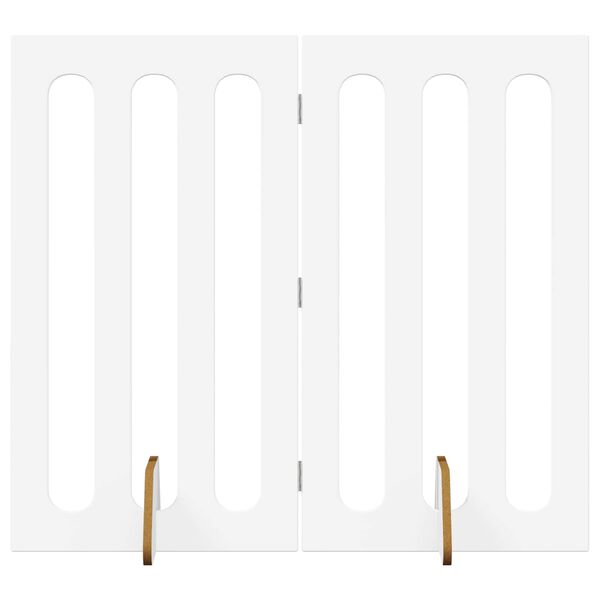 vidaXL Cl&ocirc;ture pliable pour animaux 2 pcs Blanc 100,5 x 38 x 90 cm